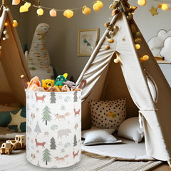 FXOCSHE Woodland animals pattern adds playful storage for toys and clothes