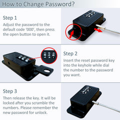 FYD No-keys-needed design allows quick unlocking with the right combo.