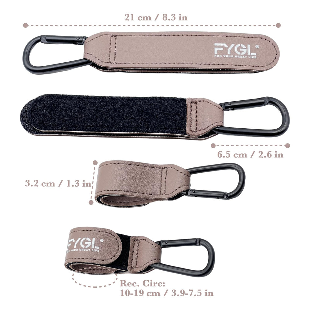 FYGL travel-friendly stroller hooks help you stay organized while traveling.
