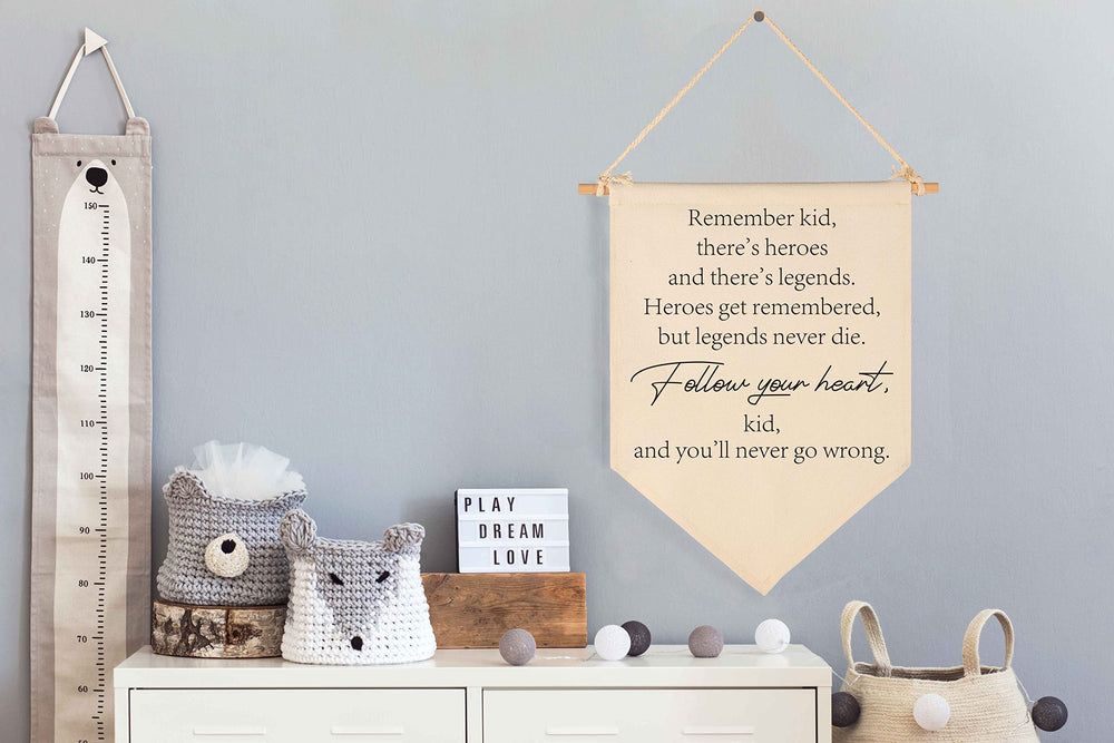 FYSIA canvas baby banner shower gift creates a thoughtful keepsake for families.