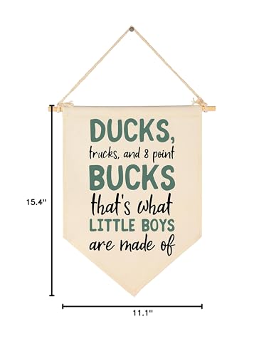 FYSIA easy hang banner with twine and wooden stick for simple mounting
