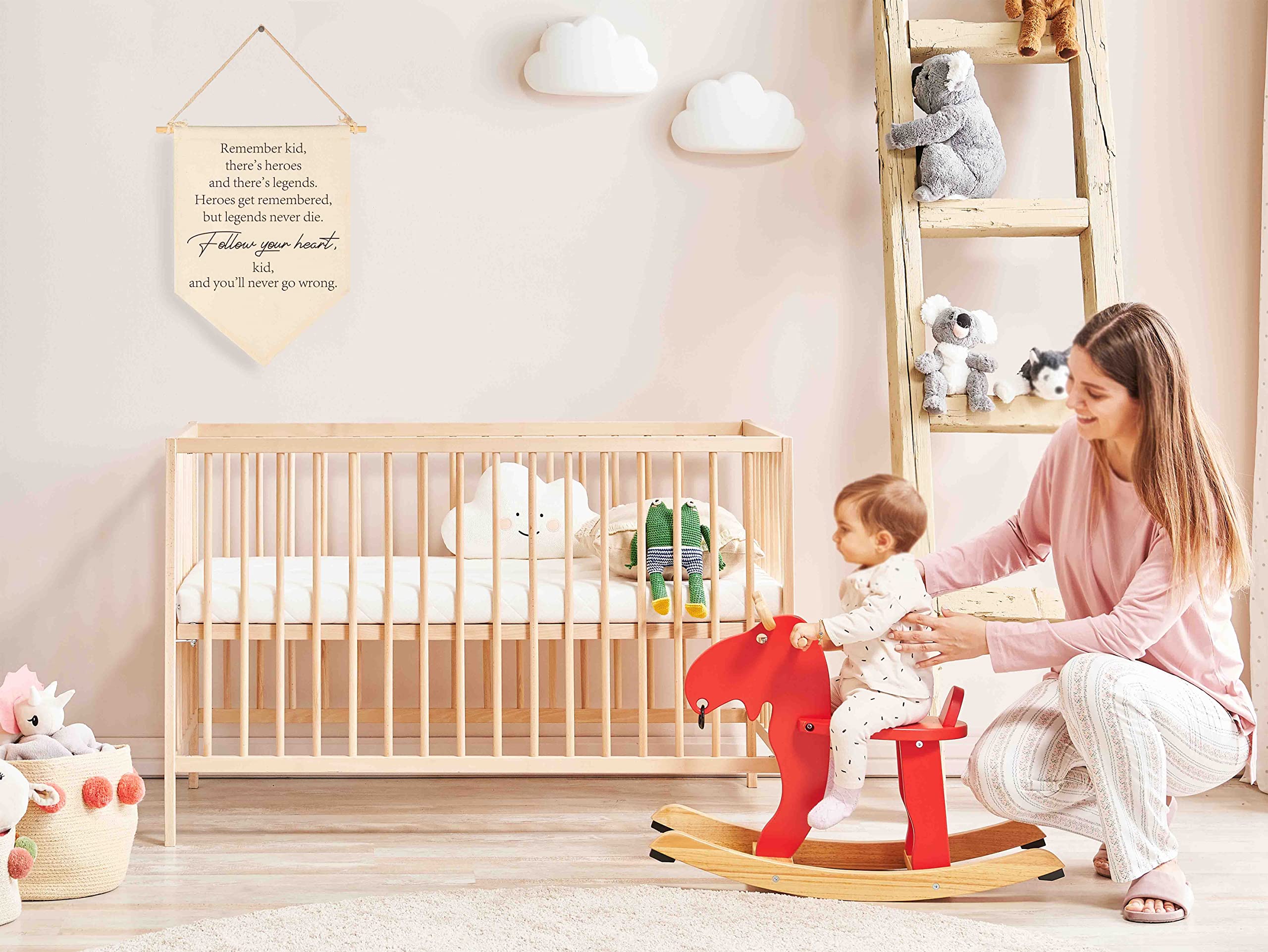FYSIA nursery wall decor canvas banner for bedrooms, playrooms and living spaces.