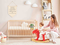 FYSIA nursery wall decor canvas banner for bedrooms, playrooms and living spaces.