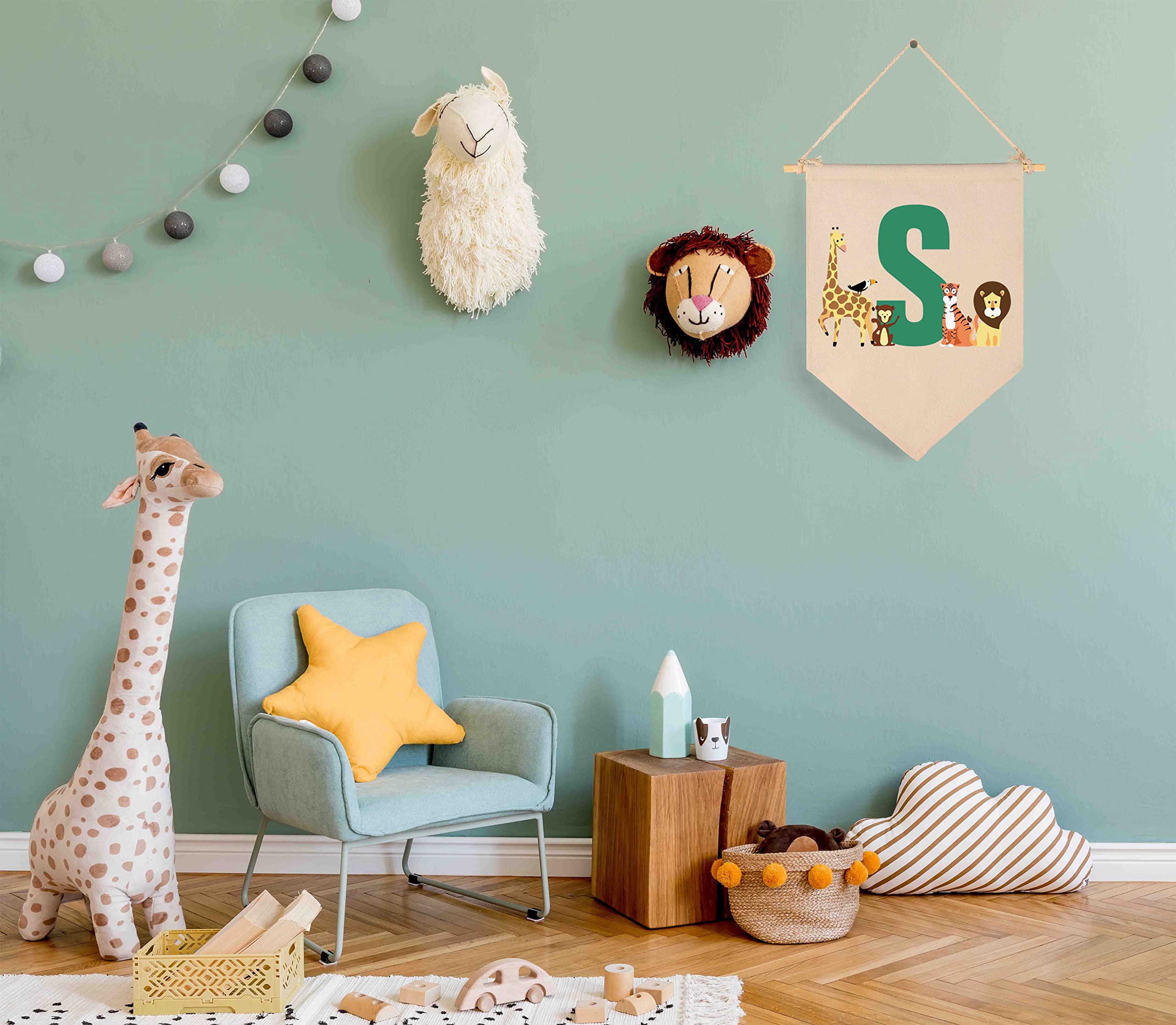 FYSIA pennant banner for the baby room adds charm and personality.
