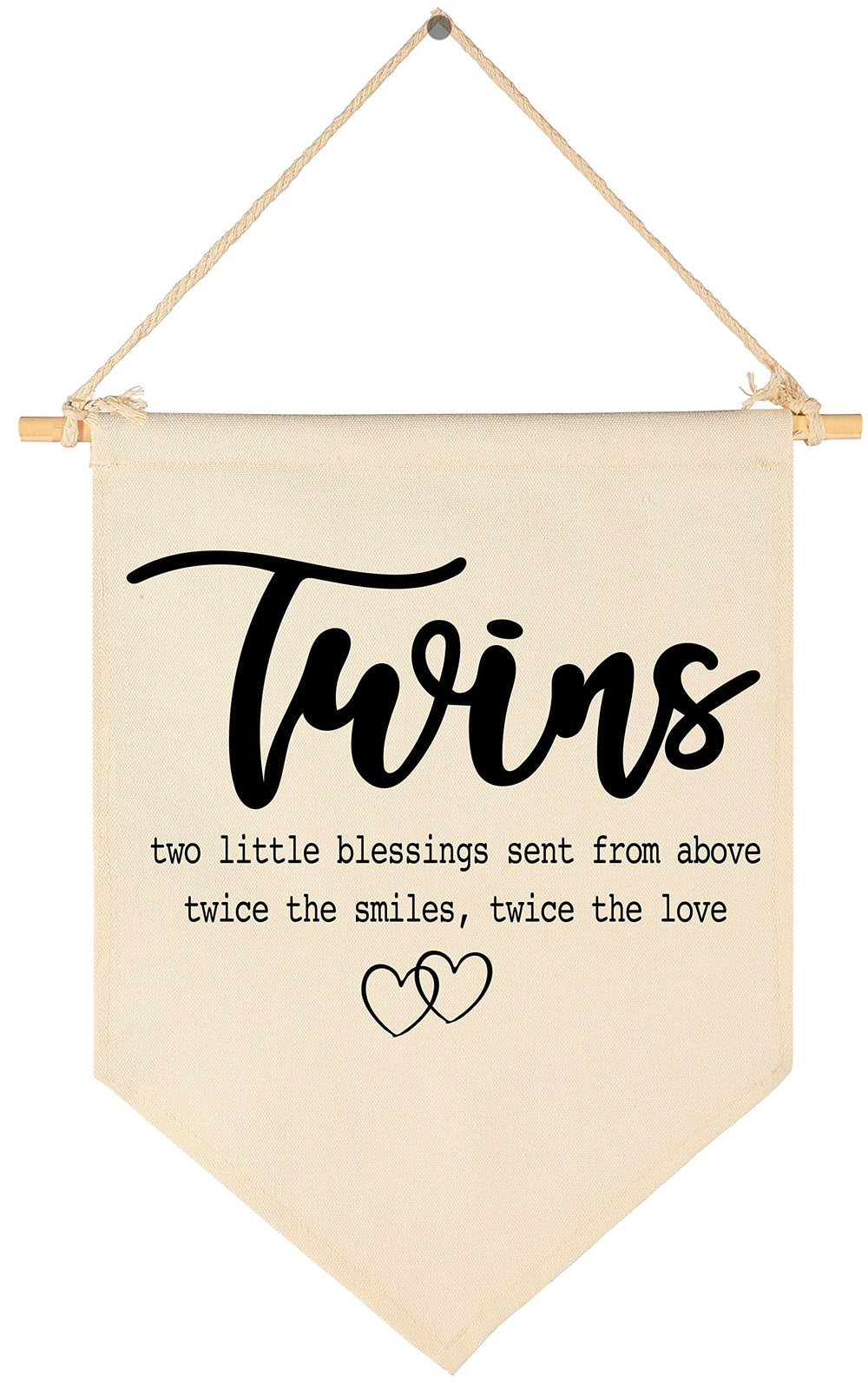 FYSIA Twin Room Sign banner for nursery decor