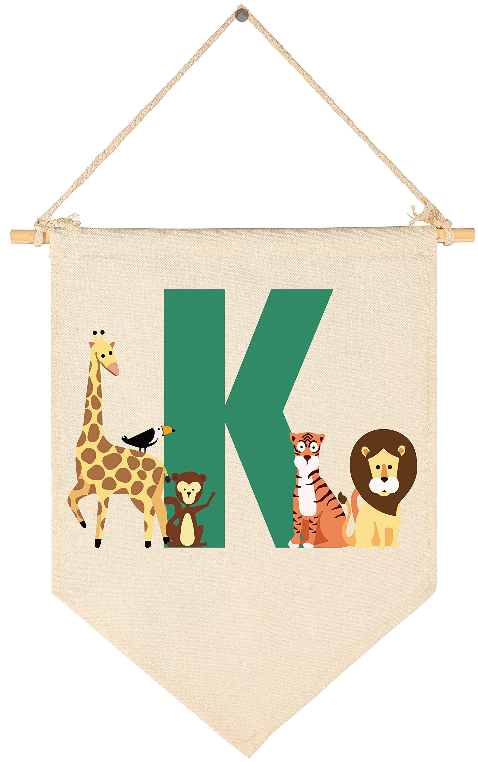 FYSIA woodland animal flag decor for nursery walls adding charming whimsy.