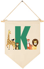 FYSIA woodland animal flag decor for nursery walls adding charming whimsy.