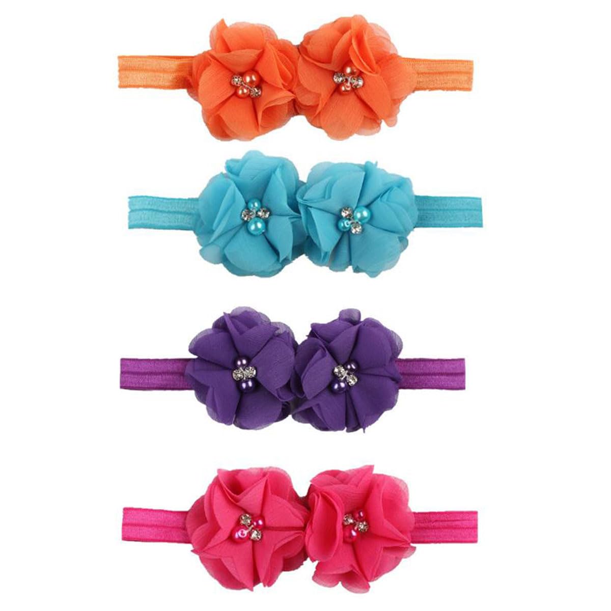 Elastic headbands provide gentle fit for newborns to toddlers with FZBNSRKO.