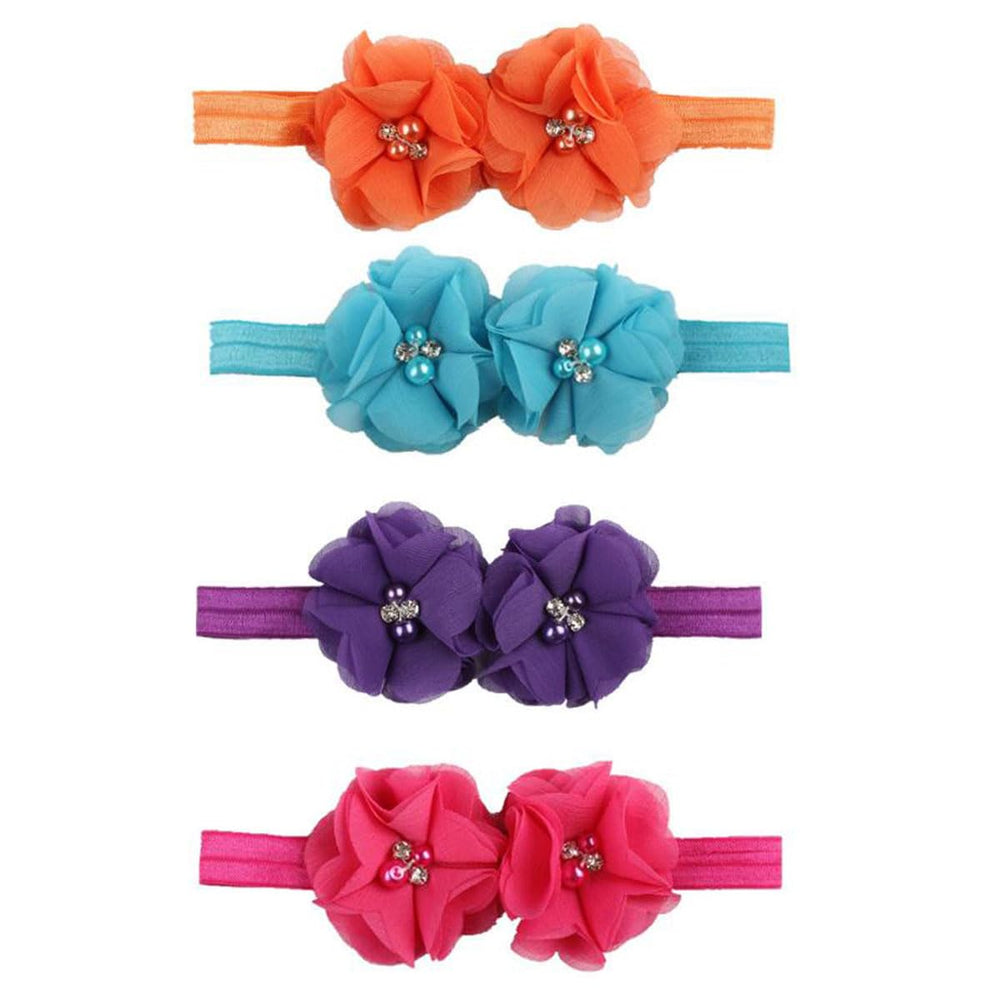 Elastic headbands provide gentle fit for newborns to toddlers with FZBNSRKO.