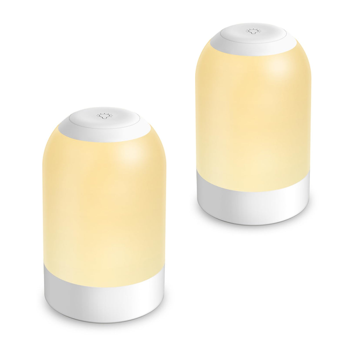 G Keni bedside touch night light front view with soft ambient glow for nightstands