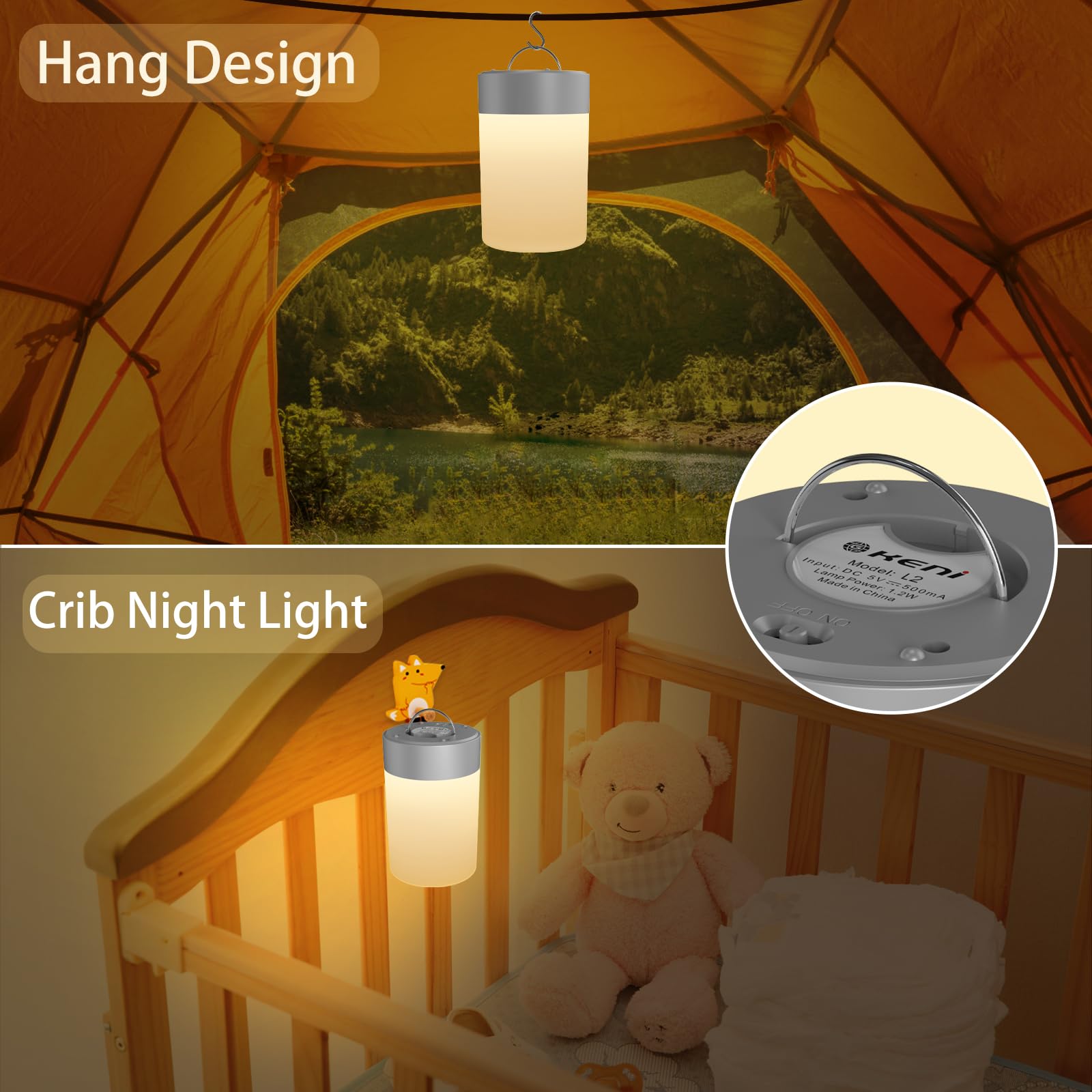G Keni two-pack night lights for practical, value-packed setup.
