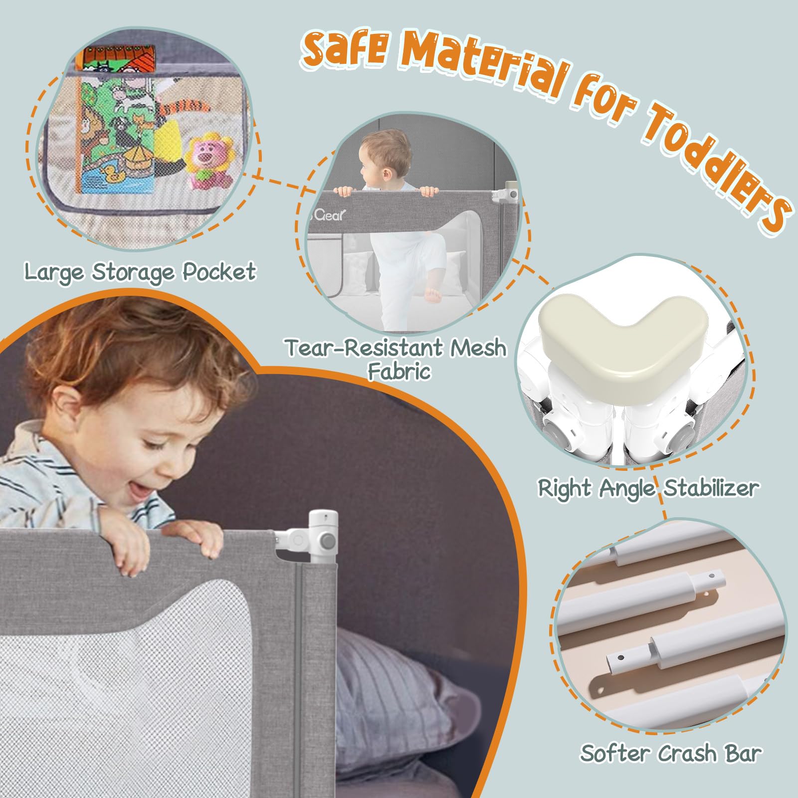 G TALECO GEAR bottom bar locks the mattress to prevent gaps