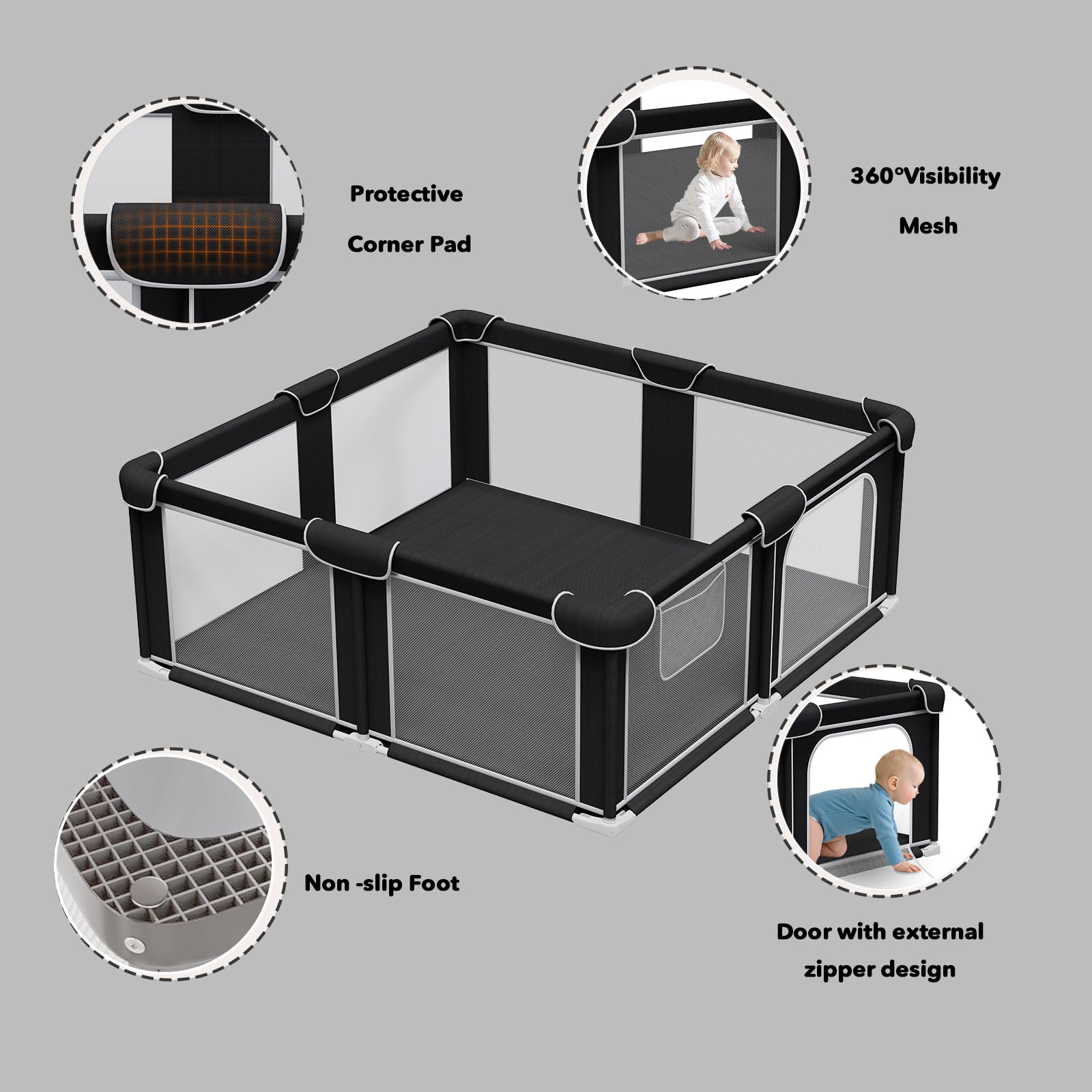G TALECO GEAR foldable mat included for comfortable setup and quick cleanup.