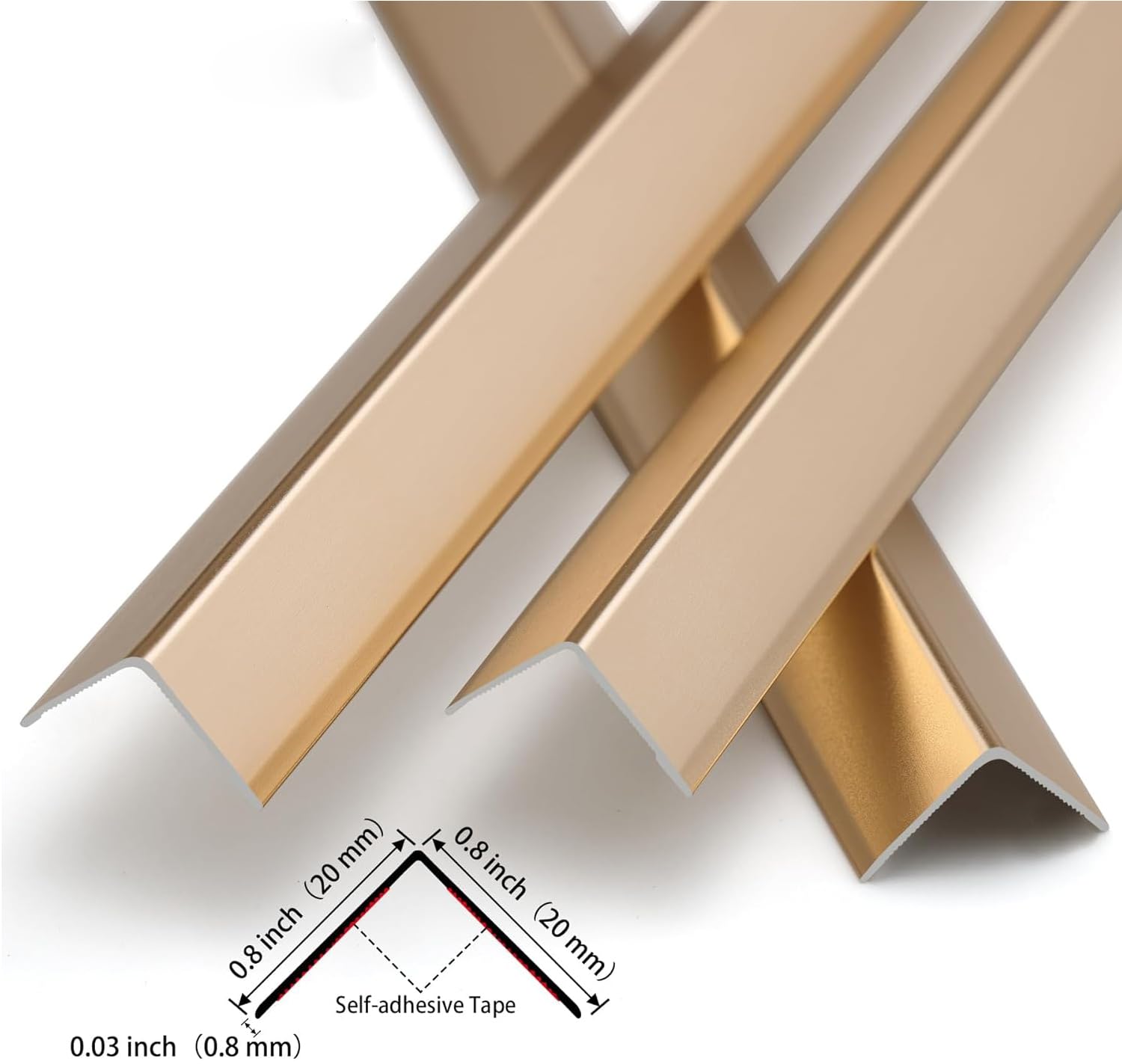 Gaahing peel-and-stick installation demonstrating quick, tool-free mounting.