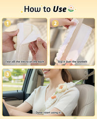 Gaahkai pink seatbelt cover on backpack strap provides comfortable carry.