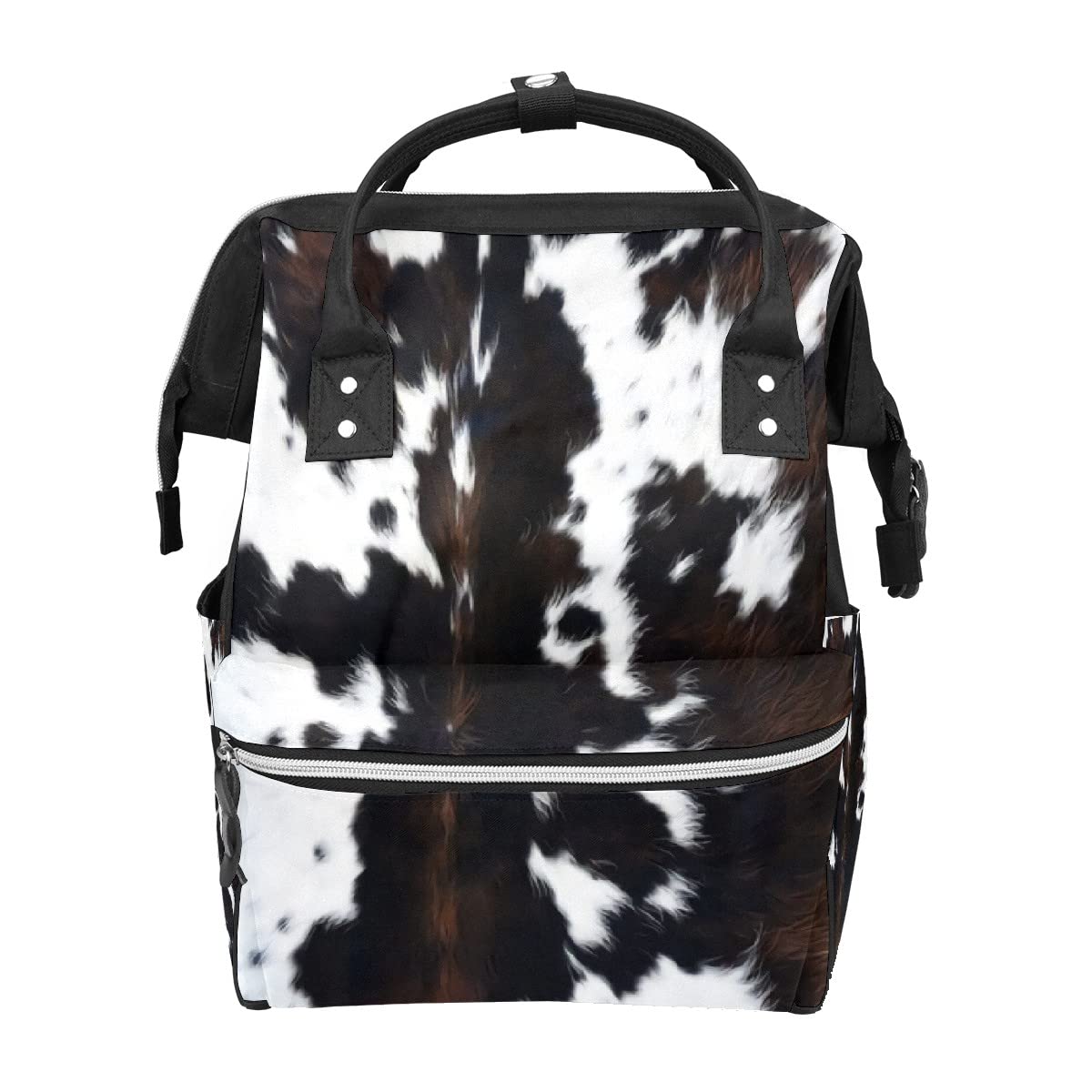 GACTIVITY cowhide backpack main compartment keeps essentials organized on the go.