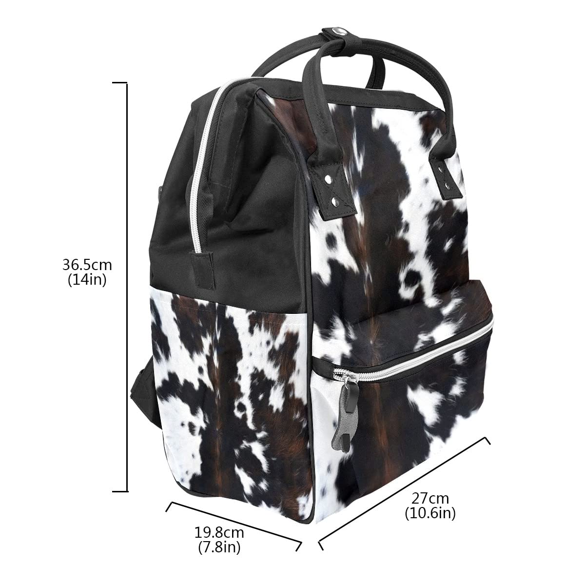 GACTIVITY cowhide side pocket holds a bottle for convenient travel.