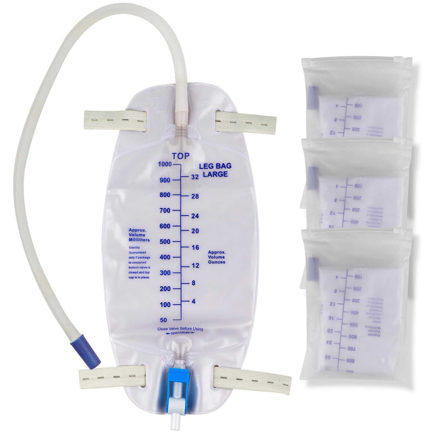 Gadget Beyond 3Pack Catheter Bag 32oz for secure daily drainage.