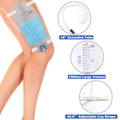 Gadget Beyond leg bag straps secure the bag on your leg for mobility.