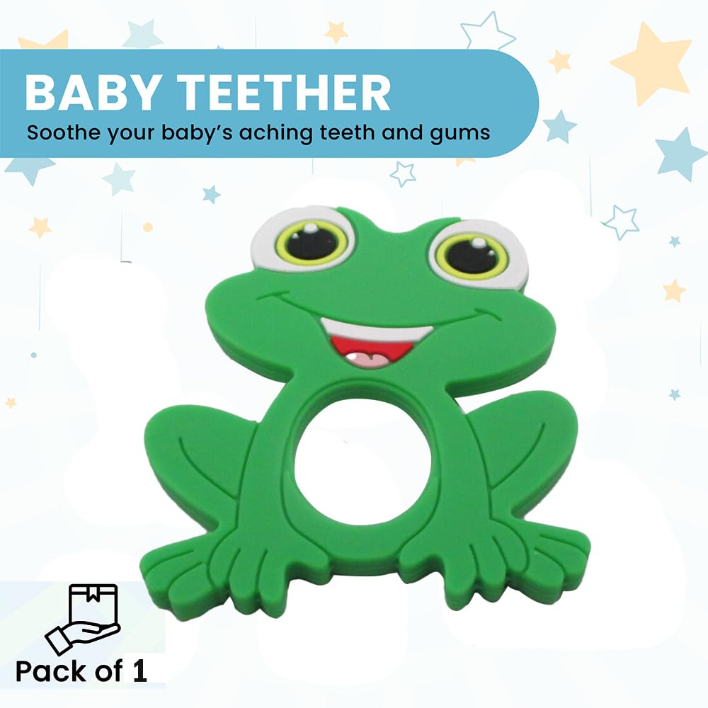 Gadgetime USA giraffe teether with varied textures for gentle gum massage