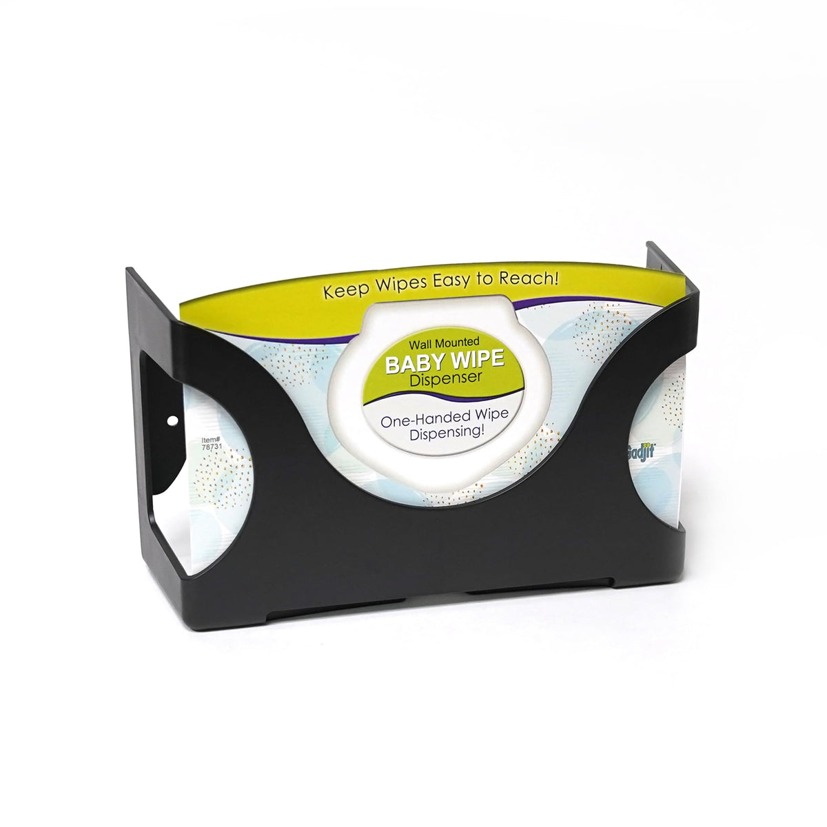 Gadjit baby wet wipes dispenser wall-mounted keeps wipes within reach