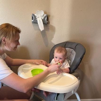 Nursery organization keeps wipes within reach near changing tables and feeding areas.