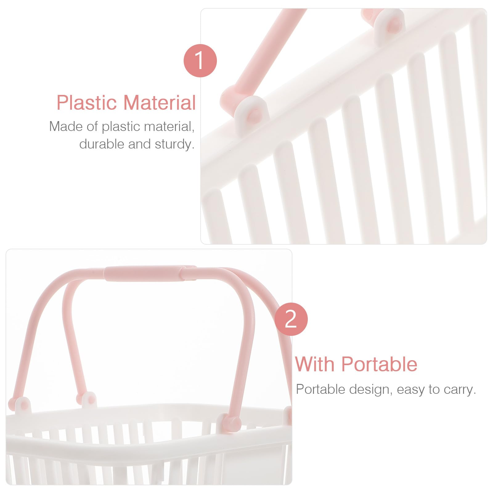 Gadpiparty basket with handles for fruits, keeps produce organized on trips.