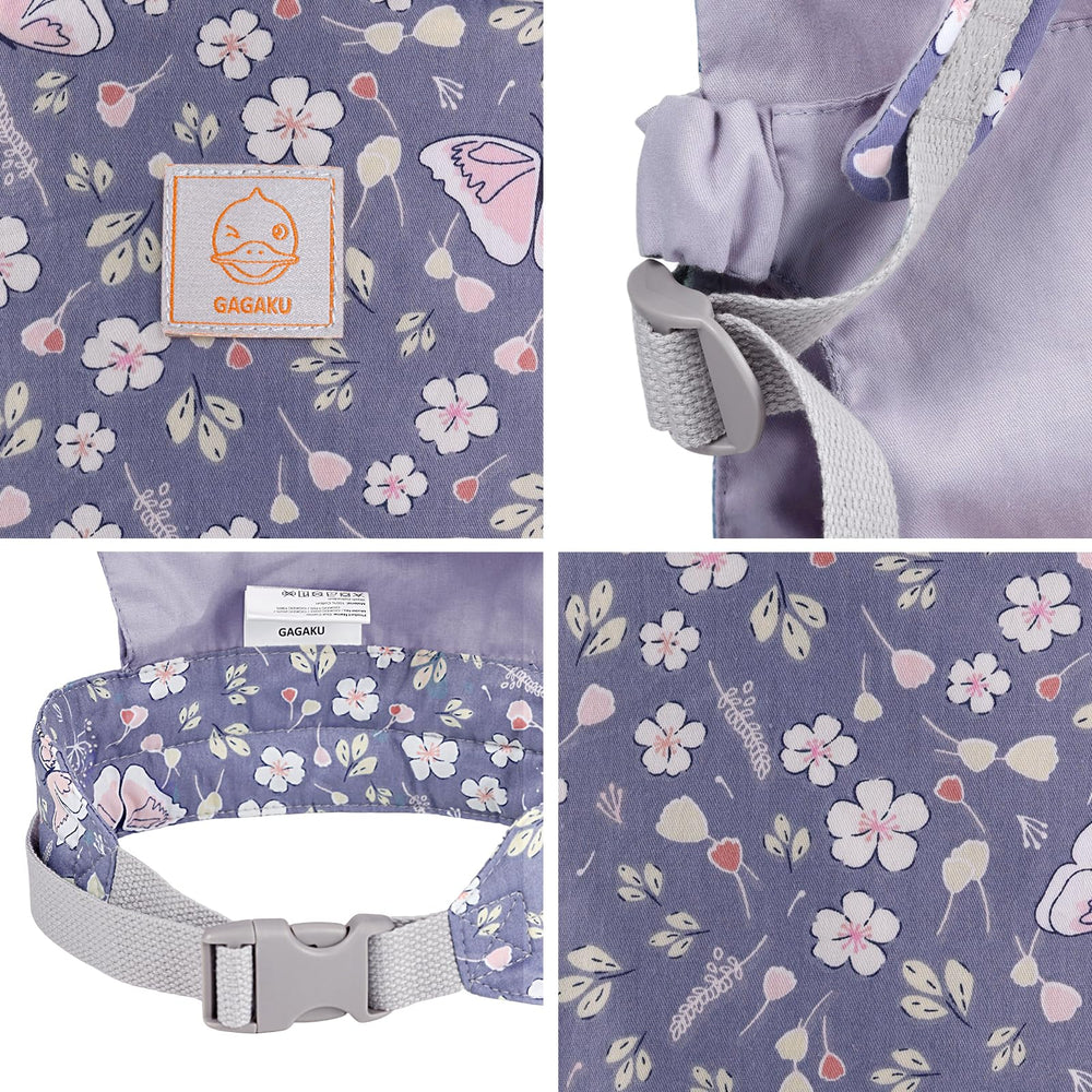 GAGAKU blue butterfly carrier supports facing-in and facing-out play