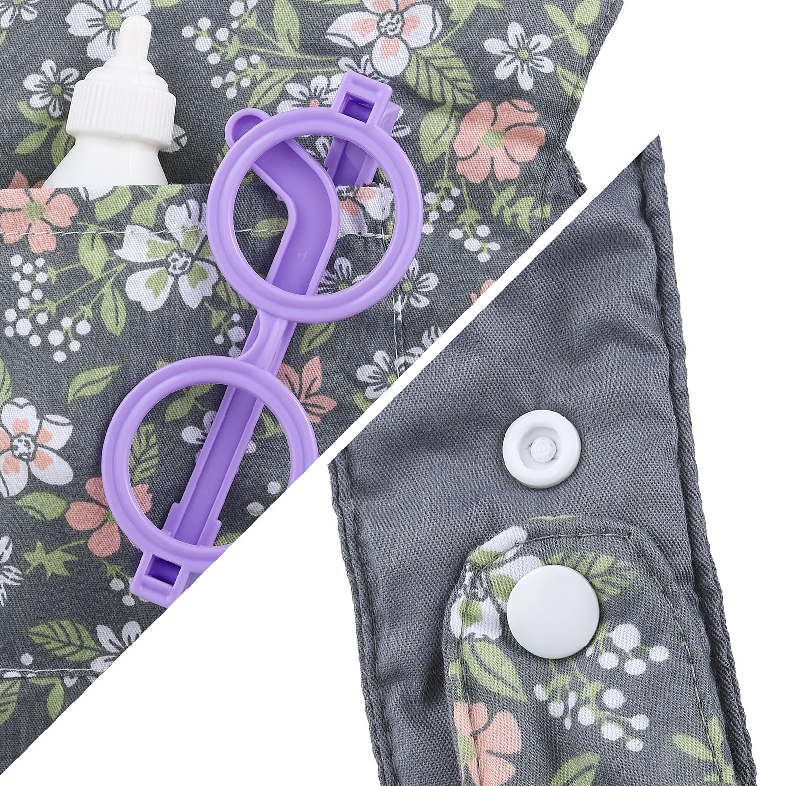 GAGAKU doll carrier gray leaf adjustable straps for growing kids