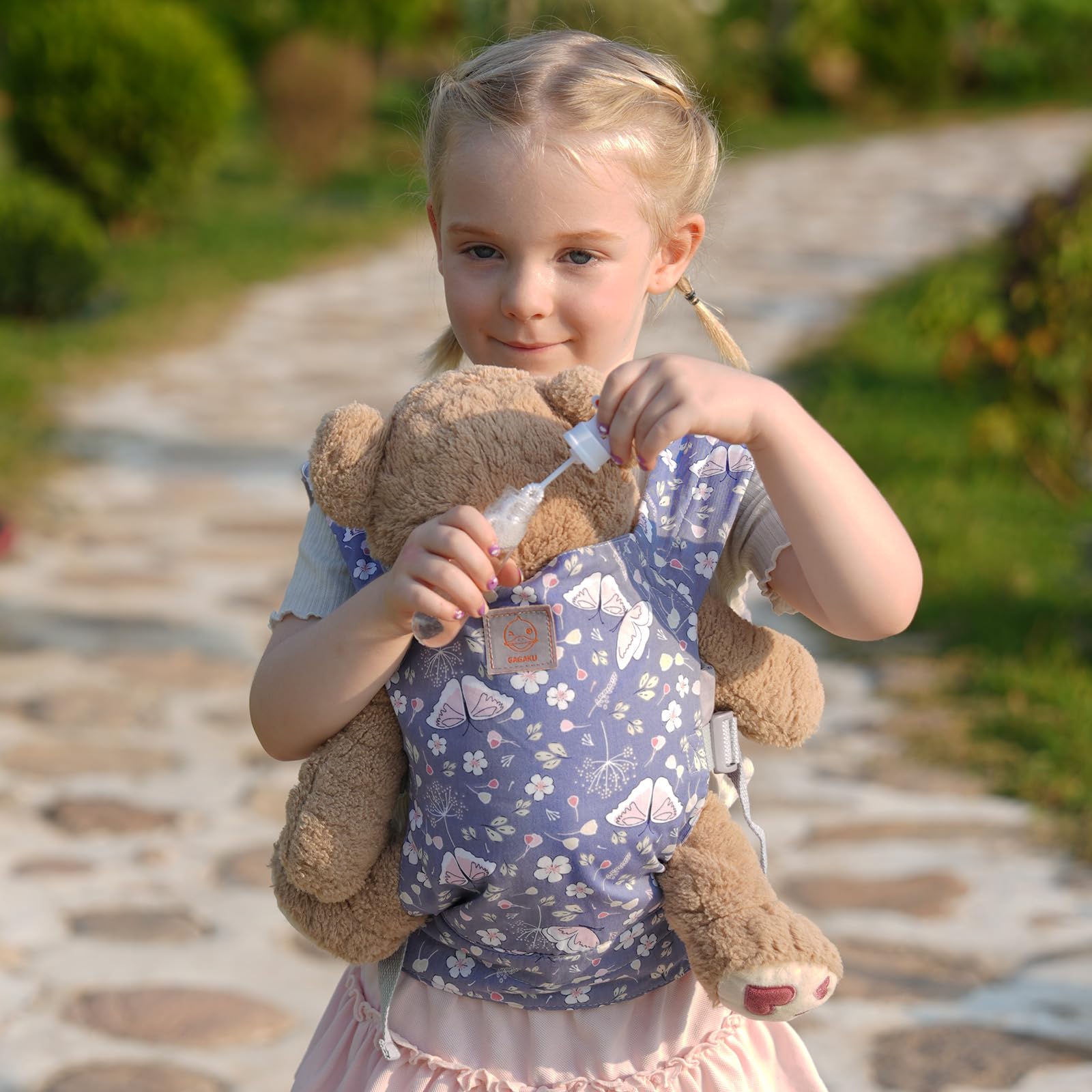 GAGAKU baby doll carrier with adjustable straps fits growing kids