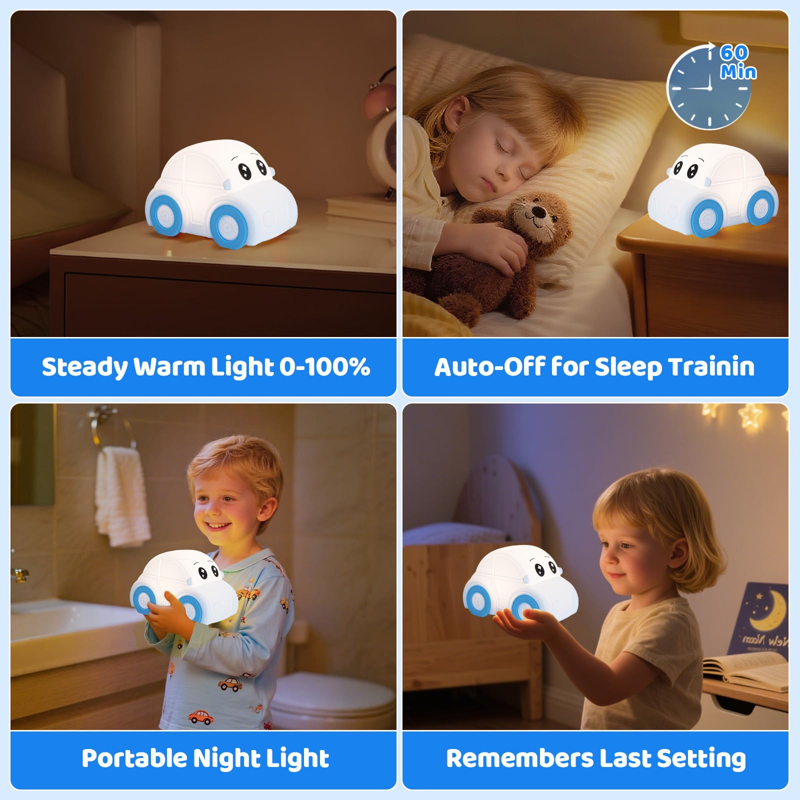 GAGBC BPA-free silicone night light is soft and kid-safe.