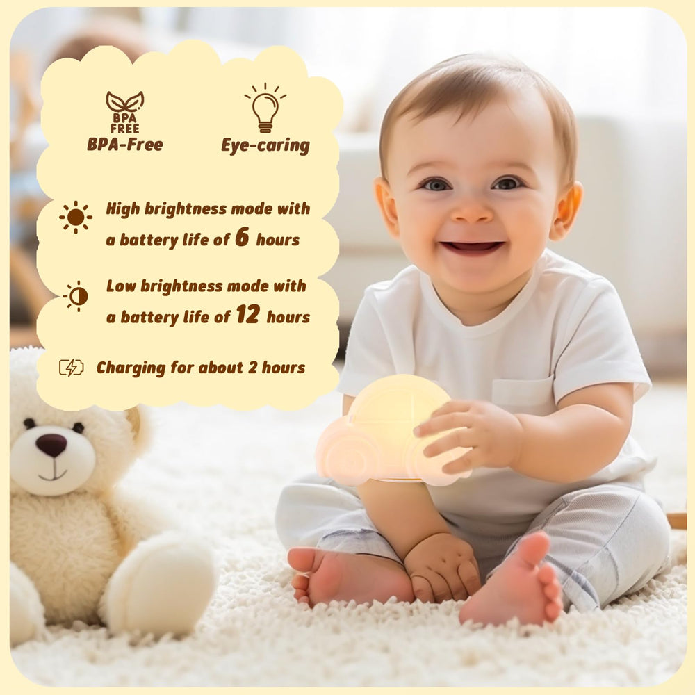 GAGBC car night light features BPA-free silicone for curious toddlers.