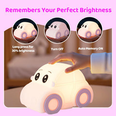 GAGBC night light demonstrates timer and dimming options for sleep routines.