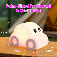 GAGBC silicone car night light squishy close-up invites touch and play.