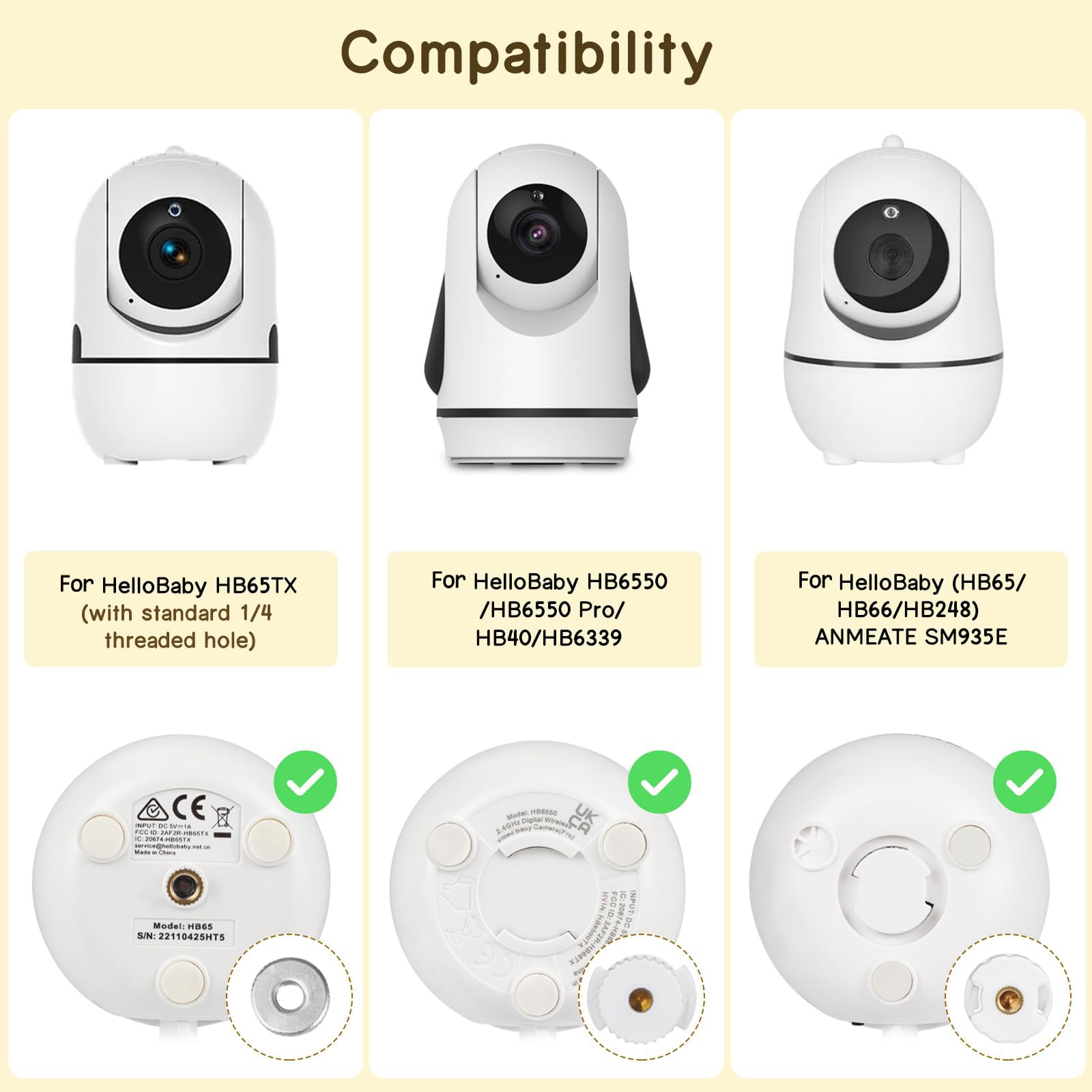 GAHOGA 360-degree swivel view keeps baby in view from any angle.