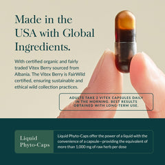 Gaia Herbs FairWild certification seal on packaging signals ethical sourcing