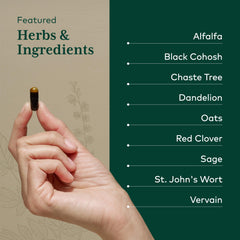 GAIA Herbs Pro black cohosh root, key herb in menopause-related comfort support.