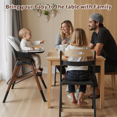 GAIVE high chair removable tray: easy to clean and customize for feed times