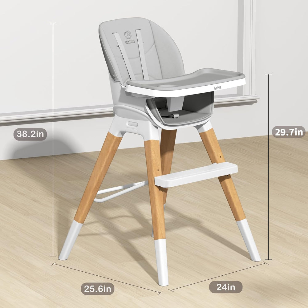 GAIVE soft PU seat cushion adds comfort for longer meals.