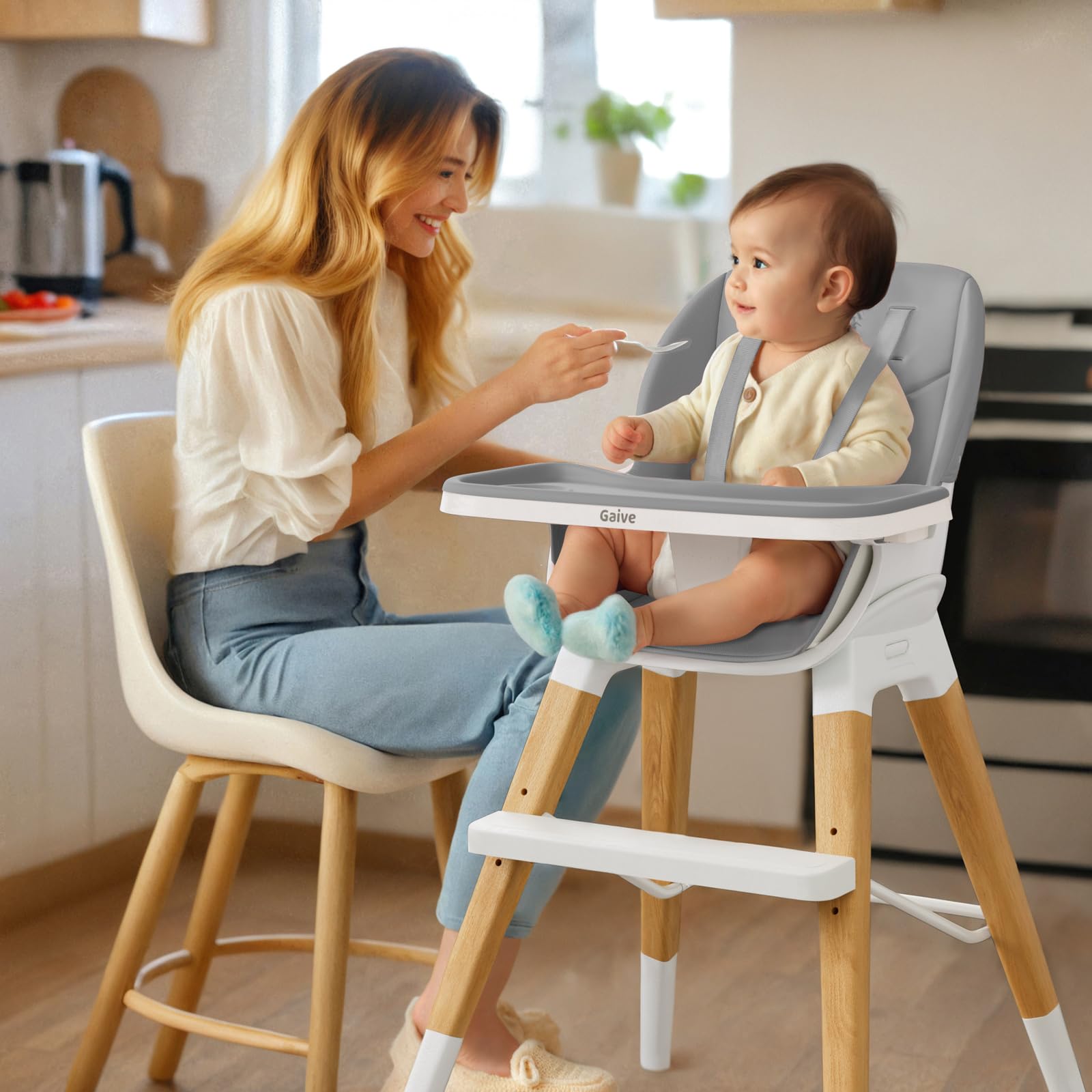 GAIVE sturdy beech wood legs with iron pipes boost stability.