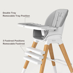 GAIVE tray depth adjustment helps fit your child as they grow.