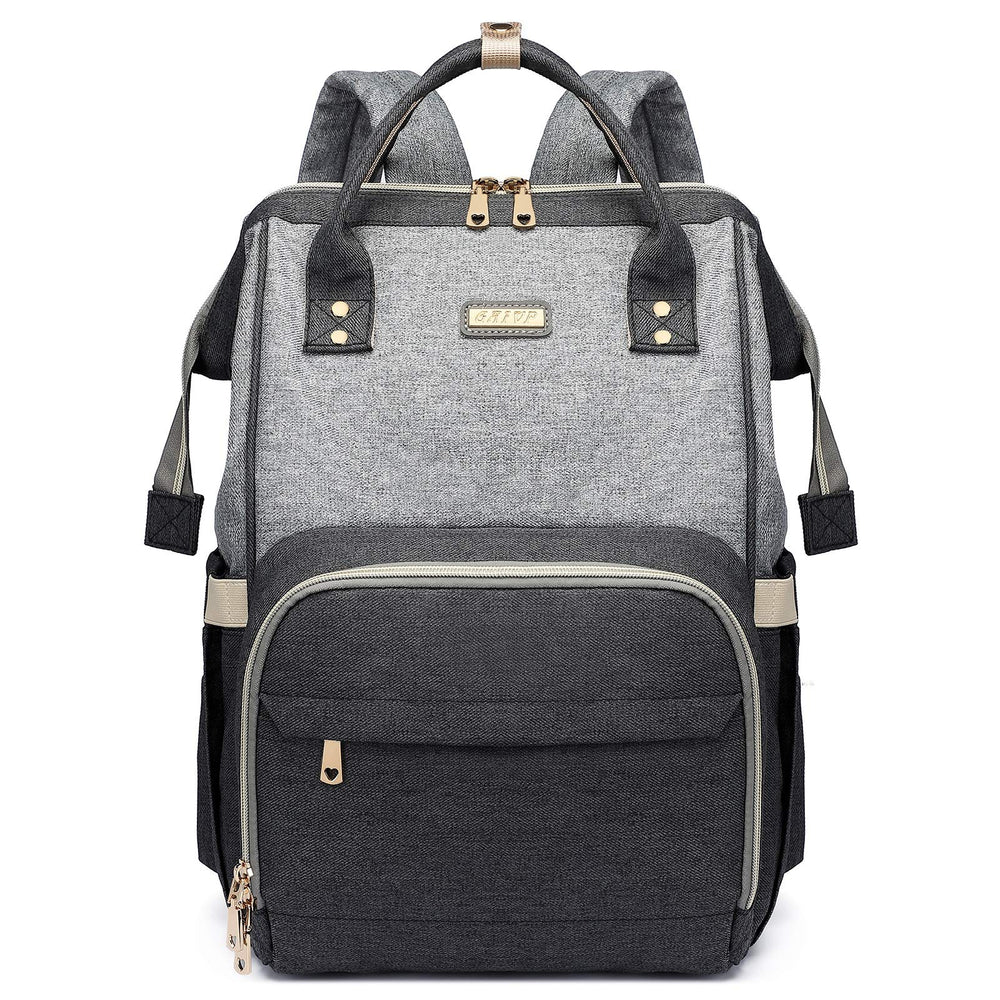 GAIVP diaper bag backpack front view with quick-access pockets for busy days