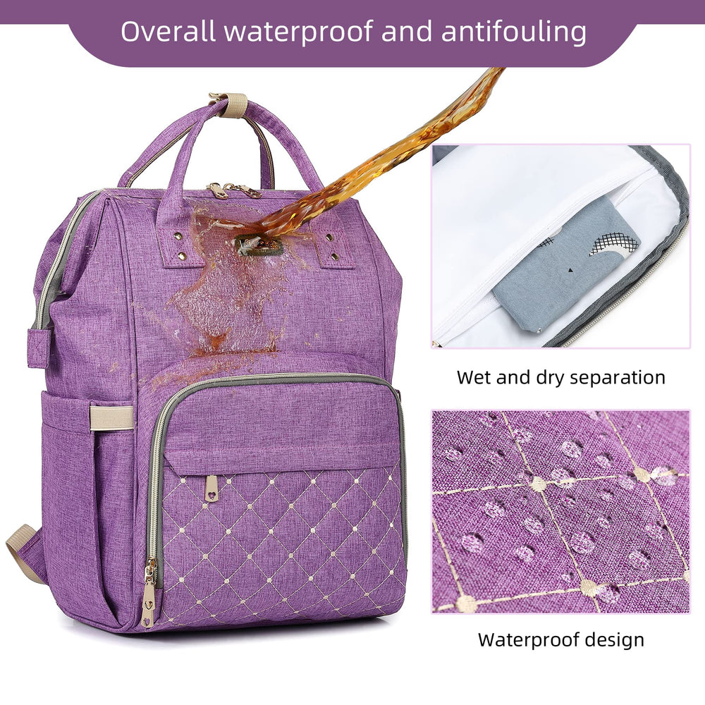 GAIVP diaper bag backpack with stroller straps for easier family outings.