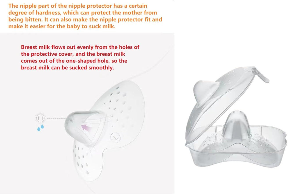 Gajoin nipple shields available in 17mm and 23mm to fit more moms