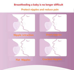 Gajoin nipple shields with 2mm milk-flow holes for smooth feeding use
