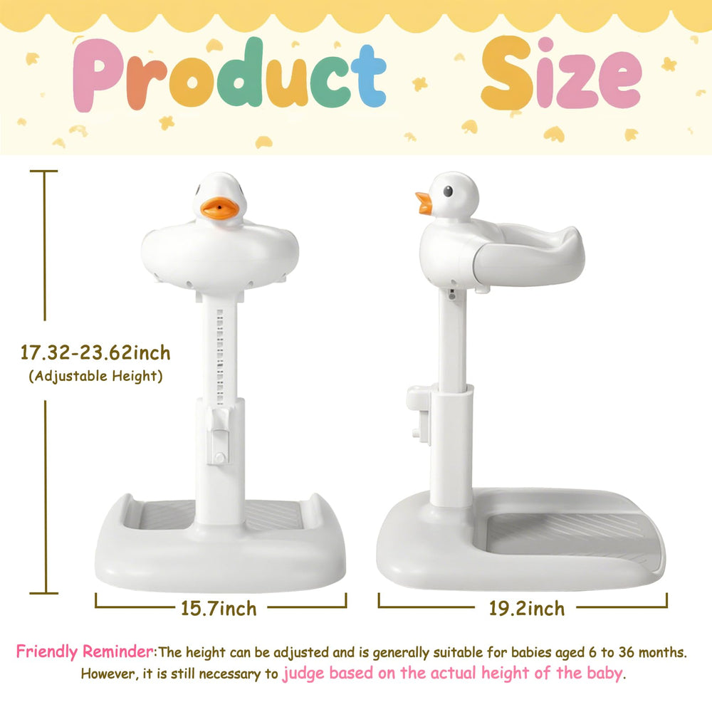 Gakfawd adjustable-height bath stand helps growing babies stay secure