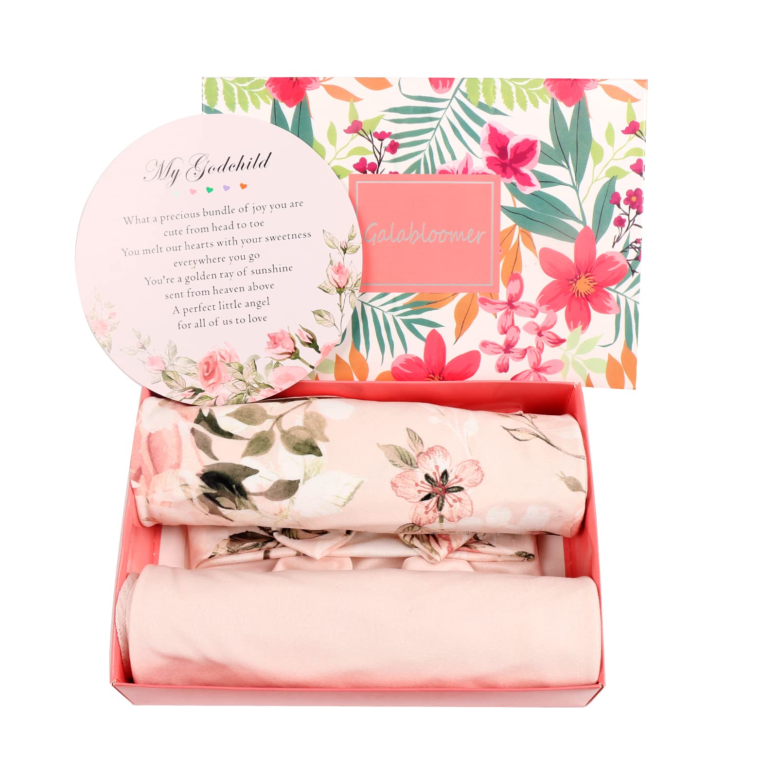 Galabloomer vintage rose swaddle blanket keeps baby cozy during cuddles