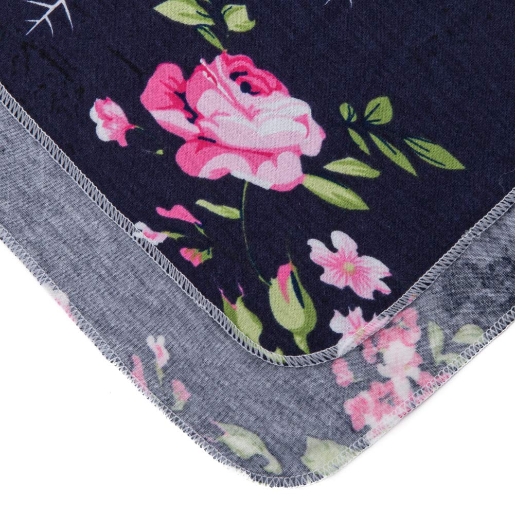 Galabloomer receiving blanket features rounded edges for safe, comfy baby lounging.