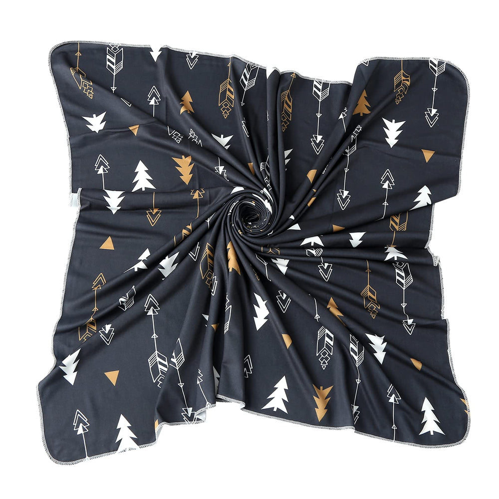 Galabloomer blanket with rounded edges design for safe handling