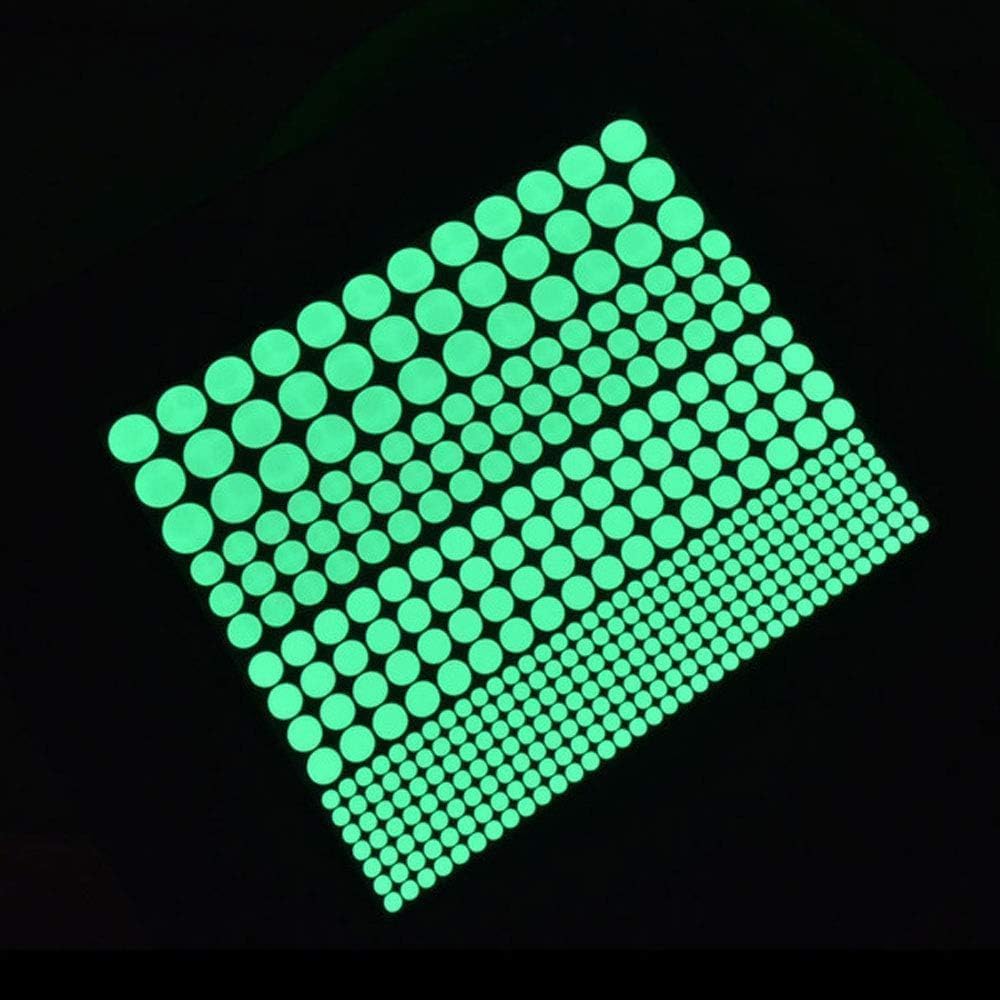 Galyacht glow-dots wall decal sheet provides soft nighttime illumination.